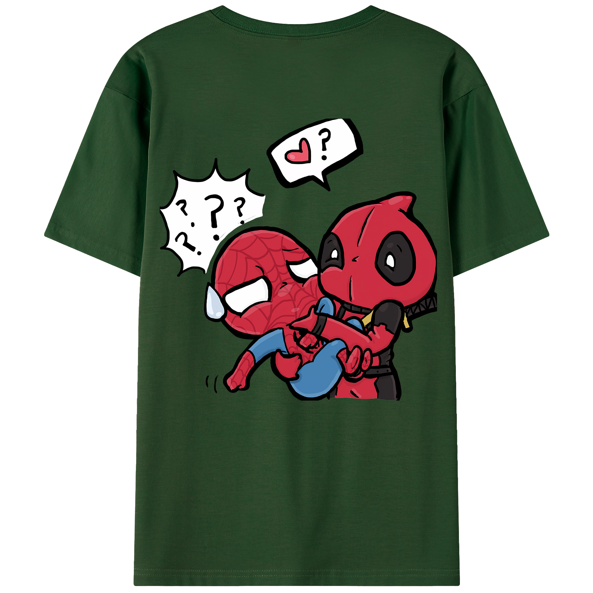 （画像用） Deadpool デッドプール 綿100％半袖Tシャツ（背面プリント）